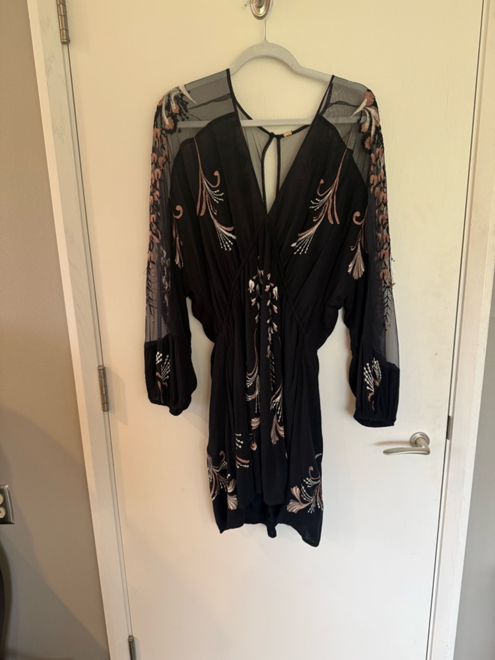 Free People Bonjour Embroidered Mini Dress - Picture 4 of 4